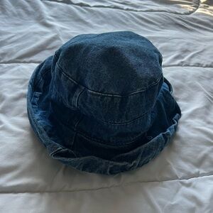 Vintage Collectif Bucket Hat Blue Denim One Size 100% cotton